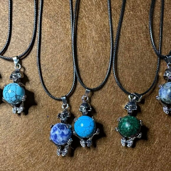 Sphere Skeleton Necklaces - Picture 1 of 6
